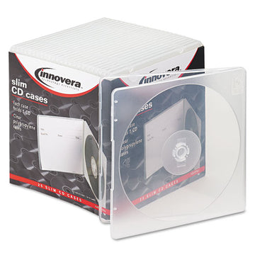 Innovera® Slim Cd Case, Assorted Colors, 10-pack freeshipping - TVN Wholesale